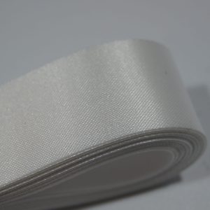 E10-1004 White biodegradable ribbon 24mm 10m-1