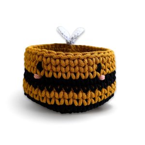Handcrafted Bee Storage Basket