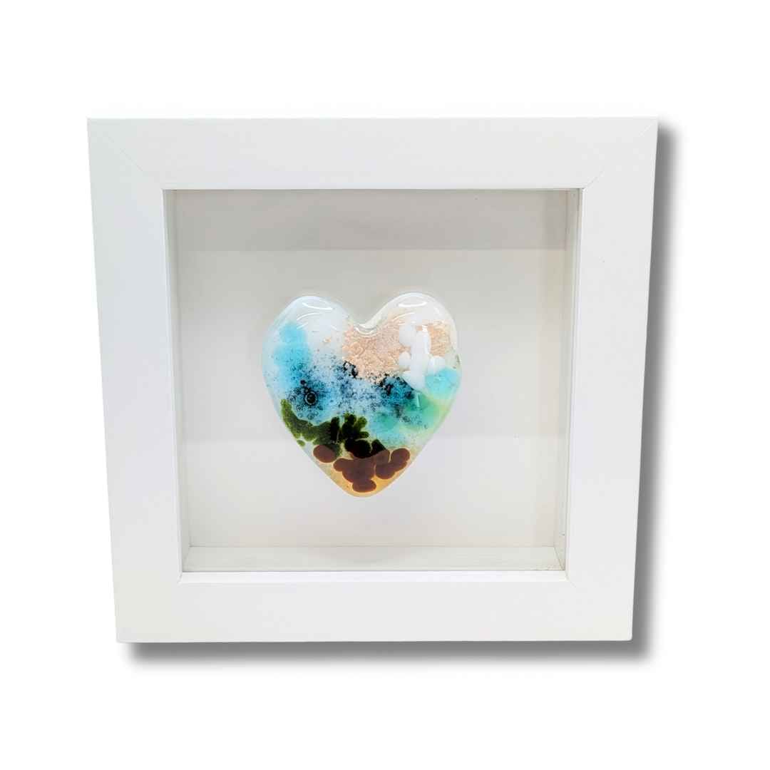 Glass Seascape Heart