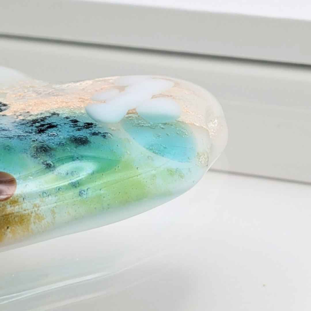 Glass Seascape Heart - Image 2