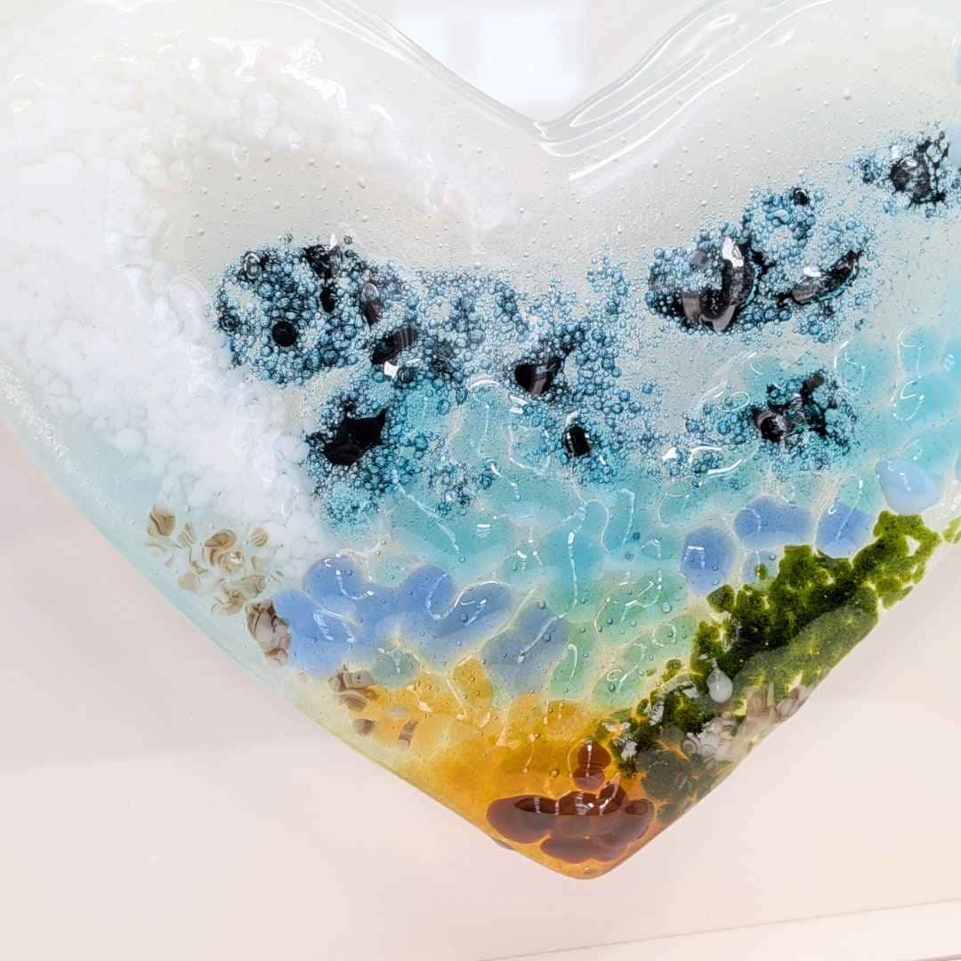Glass Seascape Heart - Image 4