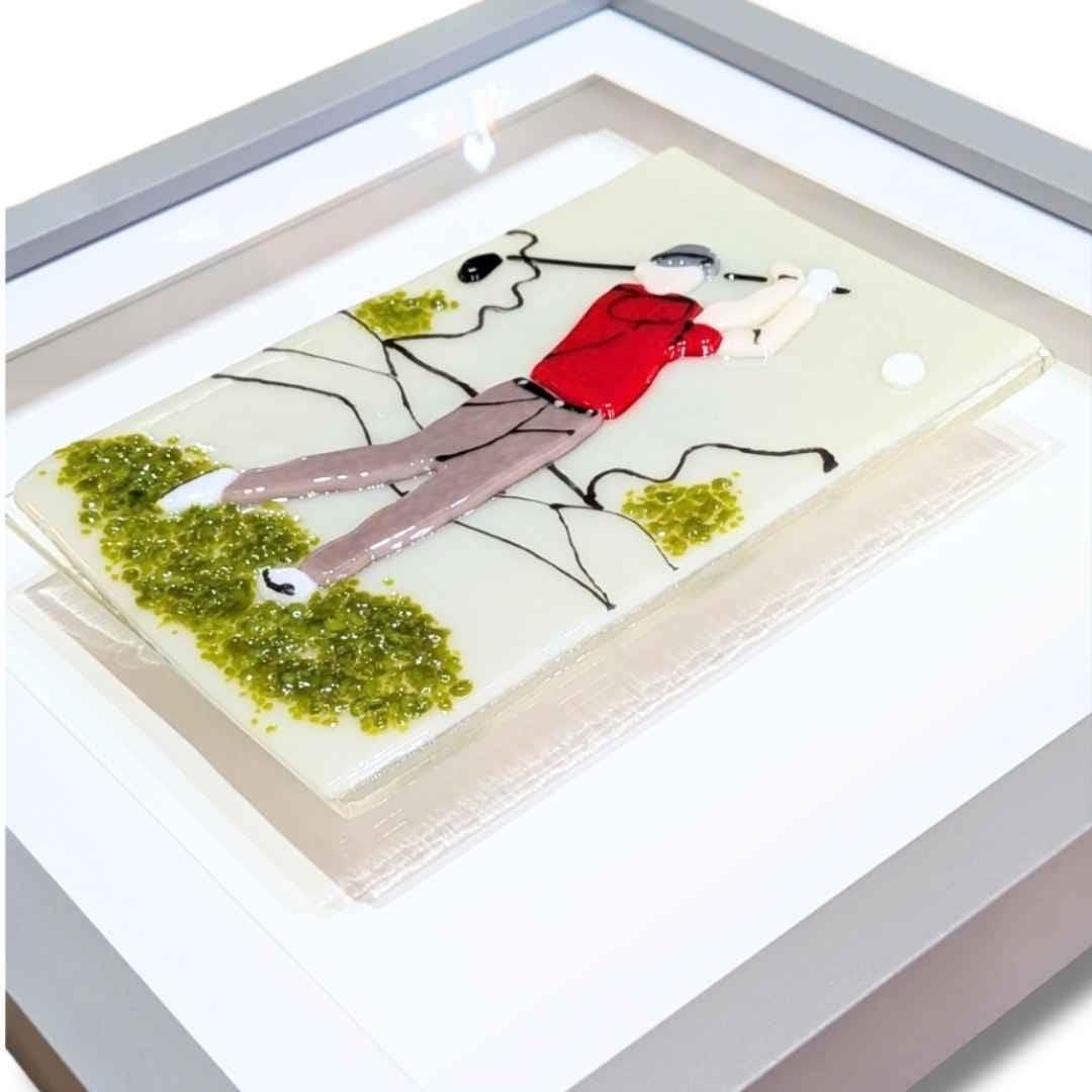 Gentleman Golfer Glass Art - Image 3