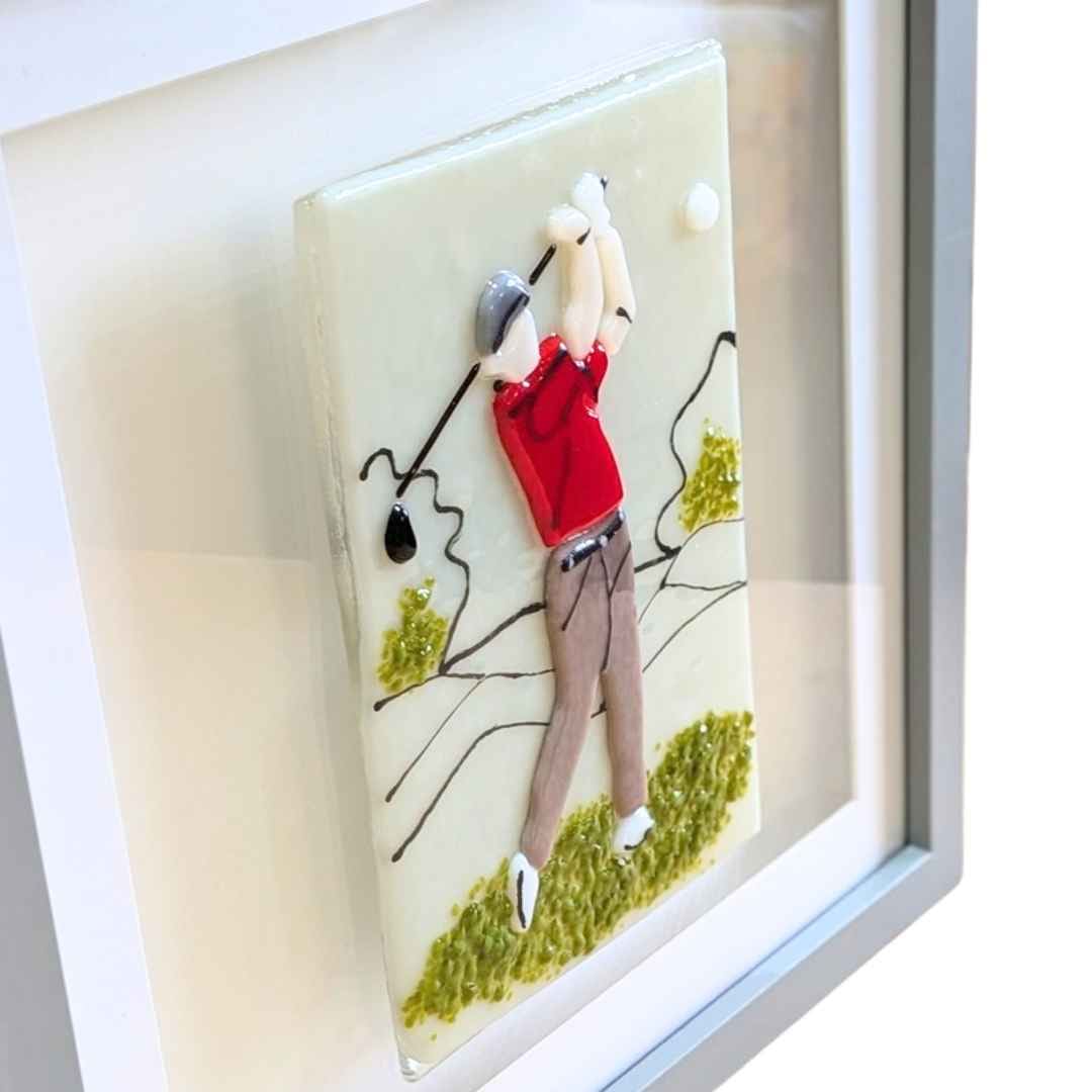 Gentleman Golfer Glass Art - Image 2