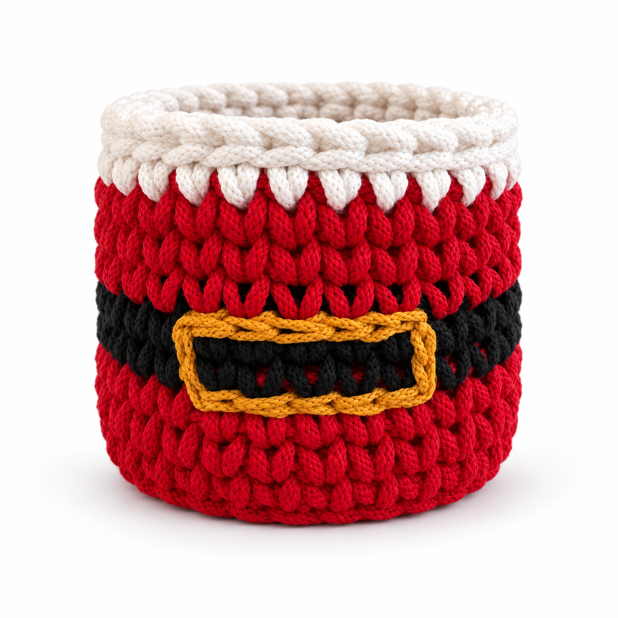 Handcrafted Santa Claus Basket